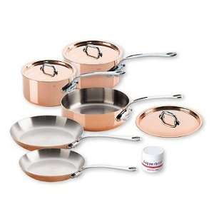  Mauviel MHeritage Copper 8 pc. Cookware Set   Frontgate 