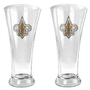  New Orleans Saints 2 Piece Glass Pilsner Set Sports 