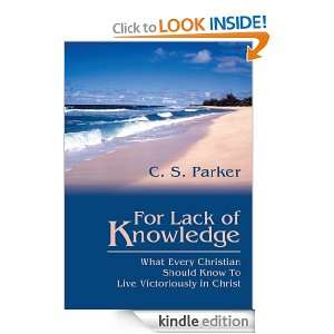   To Live Victoriously in Christ C. Parker  Kindle Store