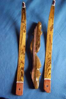 Left Handed Bocote Custom Takedown Recurve Bow  