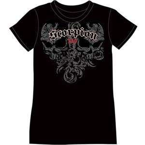  Scorpion Womens Two Faced T Shirt   Medium/Black 