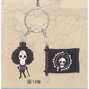  One Piece Character Cell Phone Strap with Pirate Flag (1.5 