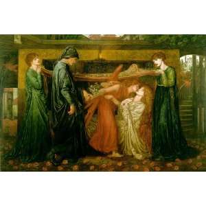  6 x 4 Greeting Card Rossetti Dantes Dream at the Time of 