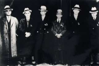 Lucky Luciano Meyer Lansky Gang & Mob Photo Very Rare  