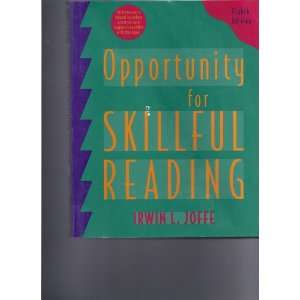   Reading (Instructors Manual) (9780534523282): Irwin Joffe: Books