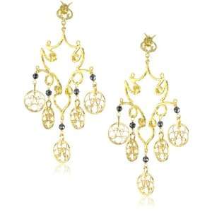  Azaara Filigree Floating Dream Catcher Earrings: Jewelry