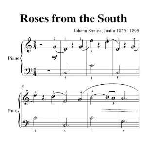   the South Strauss Easiest Piano Sheet Music Johann Strauss Books
