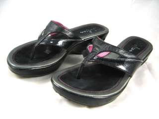 Gently Worn $145 Cole Haan Air Ariana Thong Wedge Sandals Womens size 