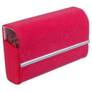  Red Camera Carrying Case for Sony DSC W350D TX5 Peach skin 