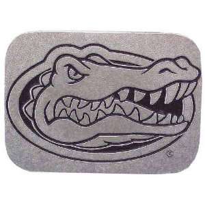 Florida Gators Rectangular Pewter Hitch Cover W/Gator Head Logo