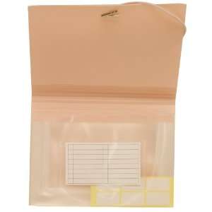 Baby Pink Coupon Expanding Files   5 1/4 x 7   6 pockets 
