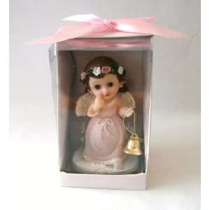 Baby Keepsake Set of 12 Baby GIRL Baby Angel with Holding Bell 