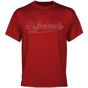  Saint Josephs Hawks Swept Away T Shirt   Cardinal: Sports 