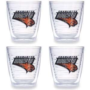  Charlotte Bobcats Set of FOUR 12 oz. Tervis Tumblers 