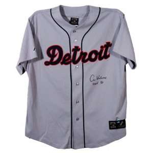  Al Kaline Detroit Tigers Autographed Grey Jersey with HOF 