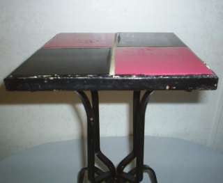 VINTAGE MISSION ARTS & CRAFTS TILE TABLE WROUGHT IRON  