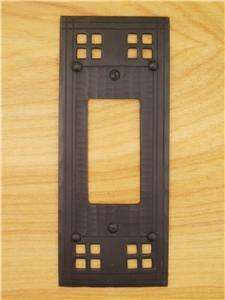 Arts and Crafts Single GFI Light Switch Cover Plate  