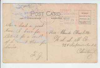   Fish Hatcheries and Peach Point at Put in Bay Ohio. Postmarked July