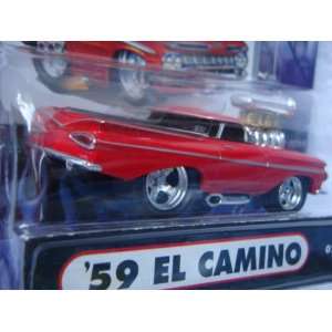  Muscle Machines 59 El Camino Red, Blown, Rubber Treaded 