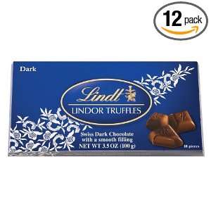 Lindt Lindor Swiss Dark Chocolate Truffle Bars, 3.5 Ounce Bars (Pack 