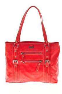 Franco Sarto Asbury Embellished Satchel Medium Handbag Red Bag  