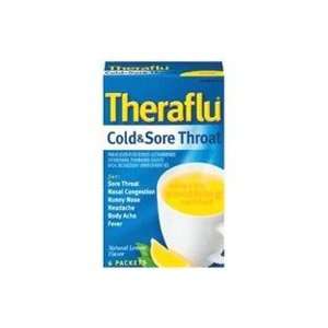  Theraflu Cold & Sore Throat (Blue) Lemon (Pack of 3 