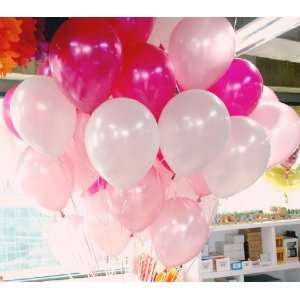   Latex Pearl White&Pink&Peachblow Balloons 100pcs/pack: Toys & Games