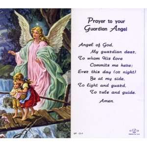   Angel On Bridge Holy Card Version 2 (5P 254)   100 pack Toys & Games