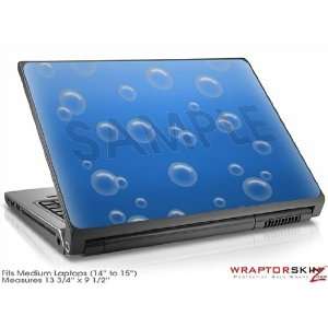  Medium Laptop Skin Bubbles Blue: Electronics