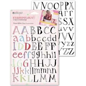  Autumn Leaves Girl Power Alphabet Stamp Set: Arts, Crafts 