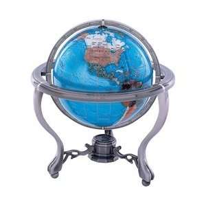  Kassel 8 5/8” (220mm) Diameter Semi Precious Stone Globe 