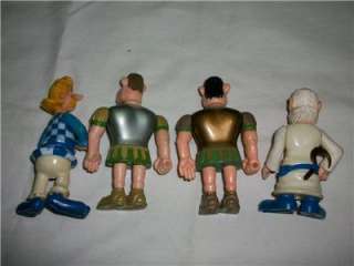 VINTAGE 80S ASTERIX ACTION FIGURE LOT RARES  