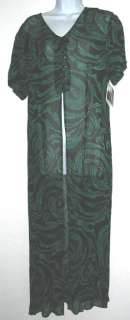 Phool~Astral Hunter Green/Black Duster Cover~M~NWT~NR  