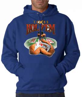 Texas Hold Em Poker 50/50 Pullover Hoodie  