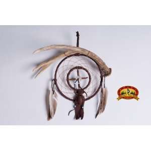  Navajo Deer Antler Medicine Wheel Dream Catcher (7): Home 