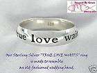 Sterling Silver True Love Waits Ring size 9