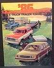 1986 Dodge Truck Car Trailer Towing Guide vintage paper information 