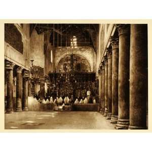  1925 Bethlehem Church of the Nativity Interior Altar 