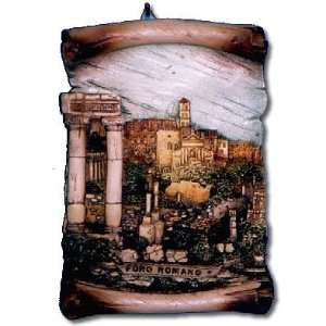  Roman Forum Hand Painted 3d Wall Scroll with Free Postcard 