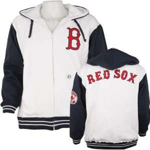  Boston Red Sox Full Zip Hooded Sweatshirt: Sports 