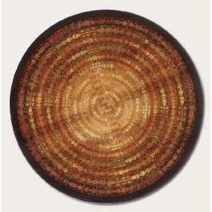   Rugs Mirage Round Area Rug Vibrations/Sun 9904/0002: Home & Kitchen