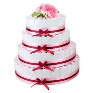   & Pink Favor Cakes   4 Tiers Wedding Favors: Health & Personal Care