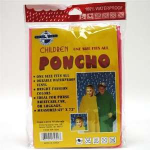  Childs Rain Poncho (One Size Fits Most) 