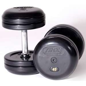  17.5 lbs Pro Style Rubber Dumbbells