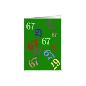  Blank 67 Card Card: Toys & Games