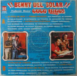 BENNY DEL SOLAR /COCO LAGOS mi negra me boto CUMBIA GUARACHA PERU LP 