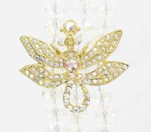   Folly Dream of the Dragonfly Bracelet Crystal Aurora Borealis  