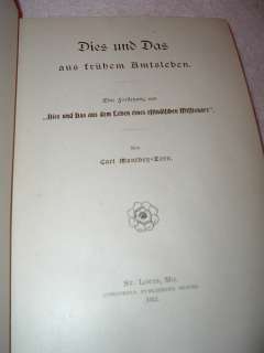 1912 Dies und Das aus fruhem Untsleben German Bible Stu  
