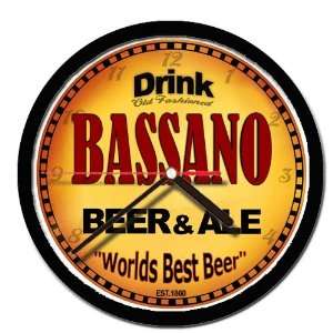  BASSANO beer and ale cerveza wall clock: Everything Else