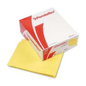    Ply Folders, Straight Tab, Letter, Yellow, 100/Box: Office Products